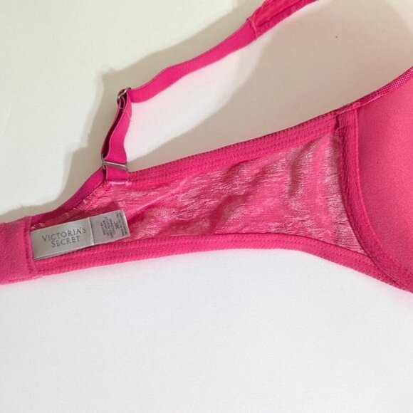 New VS Lined Perfect Coverage Hot Pink Lace 36C - Picture 5 of 5